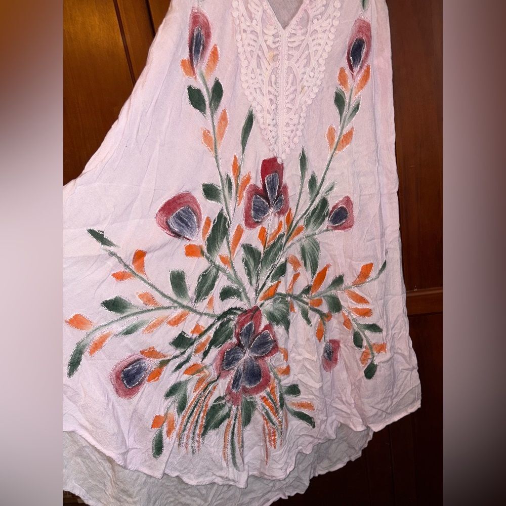 Jessica Taylor Lavender Rayon Dress #1585 - Picture 3 of 4